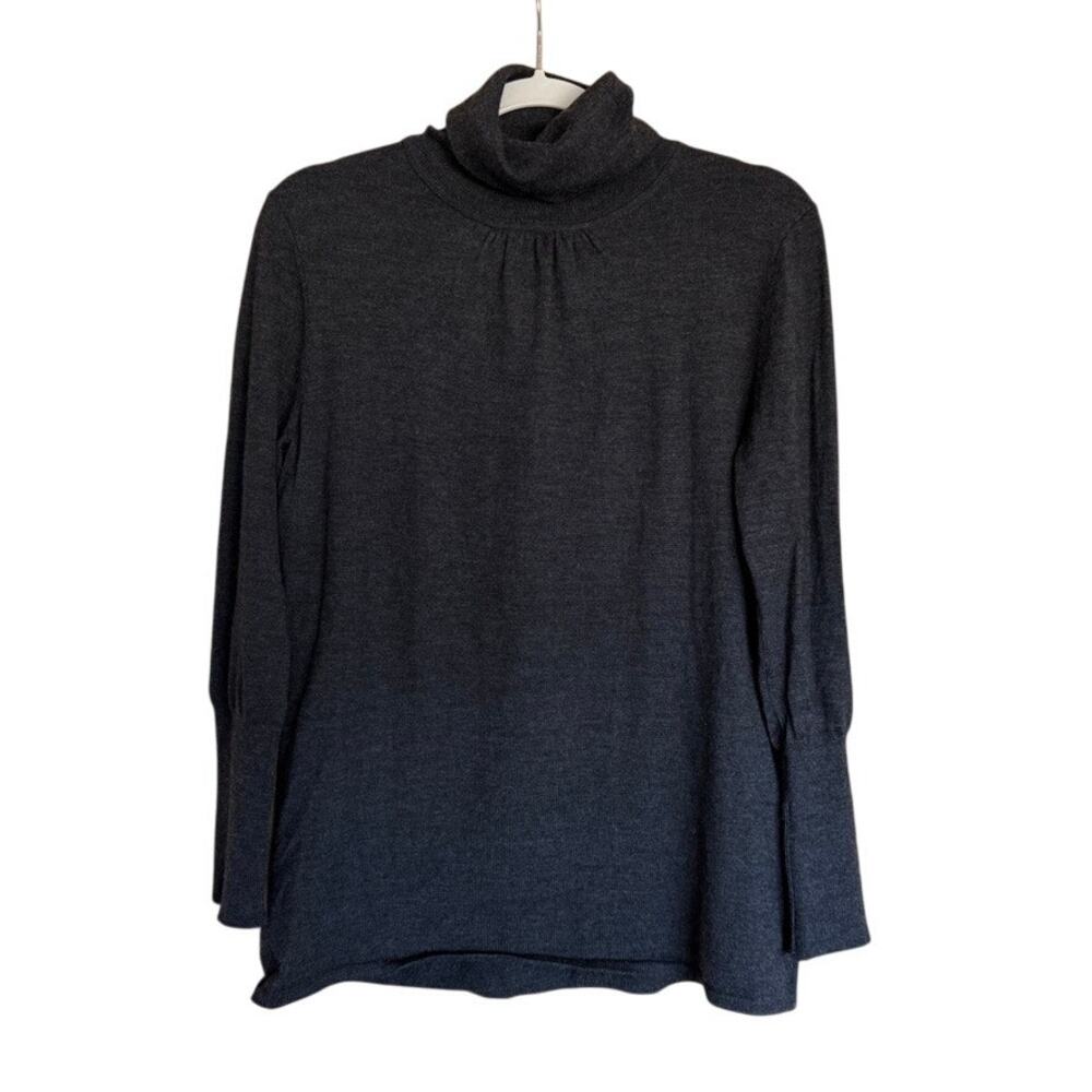 Classiques Entier Atelier Wool Silk Cashmere Turtleneck Heather Gray Sweater S/M